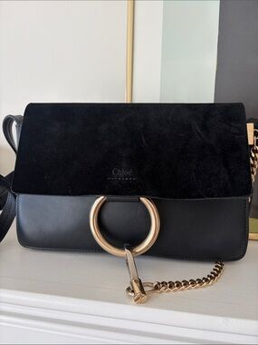 Chloé Leather Crossbody Bag Black